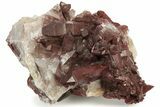Natural, Red Quartz Crystal Cluster - Morocco #232864-1